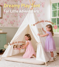 Little Dove Teepee Tent for kids Star Lights - Bonfire Toy Teepee Set - image 4