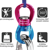 PROND 35kN aluminum swing swivel spinner with sealed ball bearings - view 7
