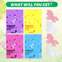 VKPI 4 Butterflies Foam Art Crafts Gift Kit - Unicorns - image 3