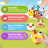 16 Pack Slow Rising Stress Balls，Textured Memory Soft Stress Ball – Fun for Kids & Family - 8 Pack Animal Stress Balls - image 4