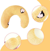 Cat Calming Pillow for Indoor Pet Soft Fluffy Neck Pillow – Essentials for Dogs - Yellow / Peaches - image 3