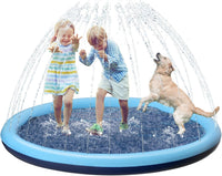 Jasonwell non slip splash pad sprinkler for kids and dogs spraying water in a backyard - view 6