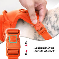 Sunraymascota No Pull Dog Harness for Medium Sized Dogs Puppy Vest - Orange / L(Neck:20.9-31.5", Chest:24.8-37.4") - image 2
