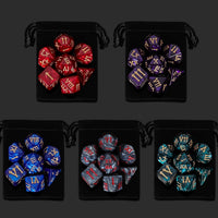 QMay 7 Sets Polyhedral Dice - 5 Colors (35pcs) - image 2