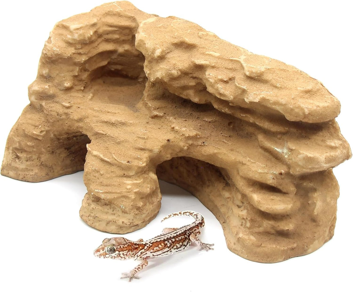 Gecko Hide Shale Scape Step Ledge - Medium-9.6*4.9*4.9