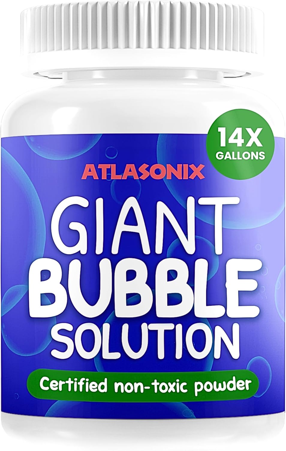 Giant Bubble Solution, Bubble Wands, Bubbles for Kids - 14 Gallons