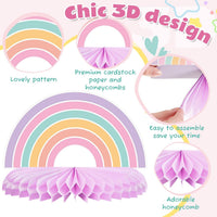 10 Pcs Candy Party Decorations Candyland Table Decor Welcome - Rainbow - image 3