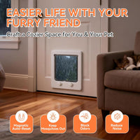 LIBBEPET Cat Door Interior Door - XL - Inner Size: 7.7"W x 8.7"H - image 4