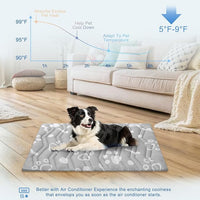 BEAUTYZOO Upgrade Dog Cooling Mat Extra Large, Reversible Self-Cooling Mat for Dogs, Thicken Pet Ice Cool Pad Blanket for Summer Kennel Sofa Bed Floor Car Seat, Machine Washable&Foldable, 48"x28"