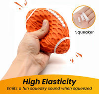 Puppy Toy, Interactive Squeaky Dog Ball Toys for Small Dogs – Essentials for Dogs - Orange / Small - image 3