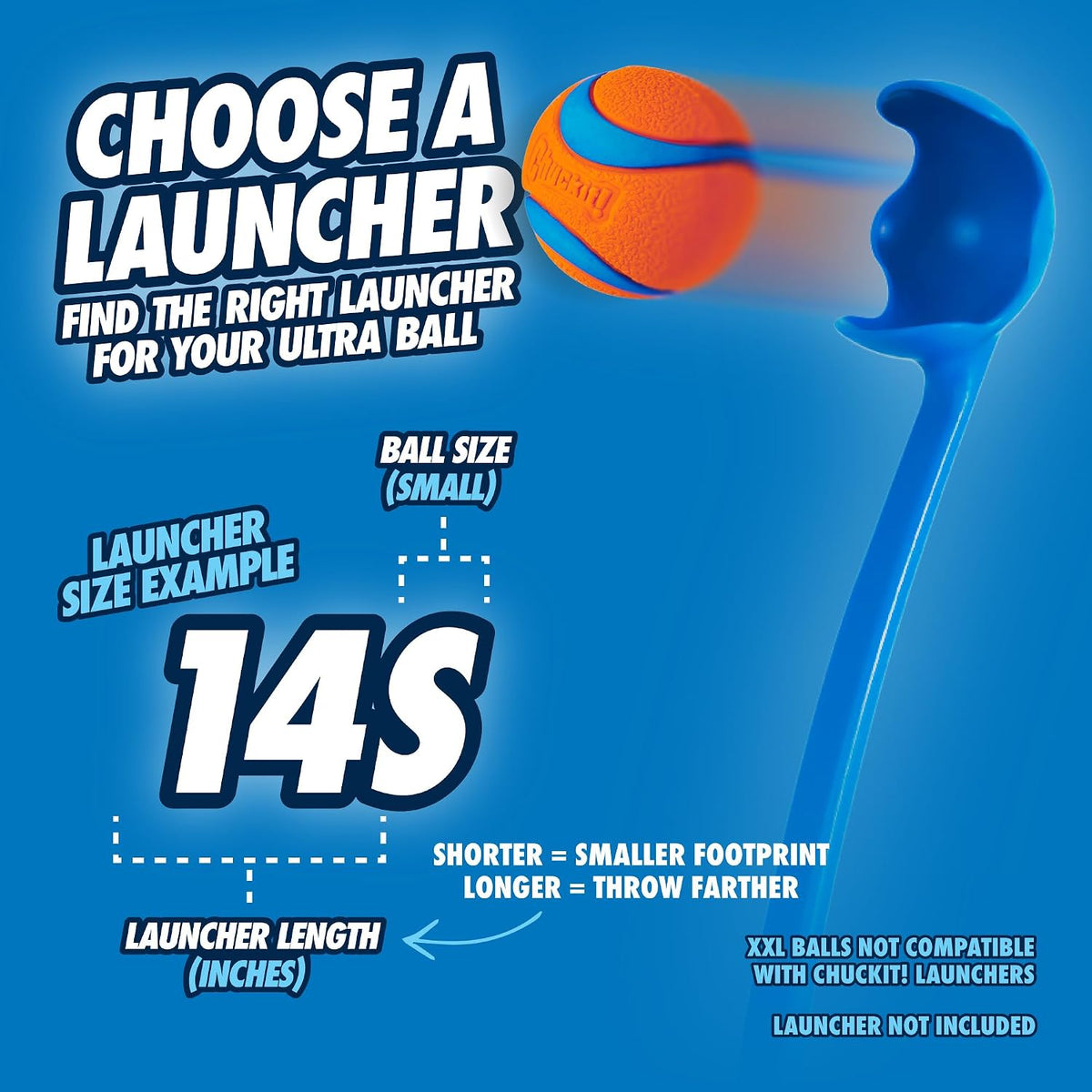 Chuckit! Sport 14S Manual Ball Launcher for Small Dogs – Essentials for Dogs - Small Ball (2.0") / 14" Length Sport Launcher - image 4