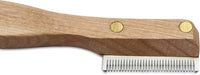 Mars Coat King fine dog stripping knife with cherry wood handle - view 2
