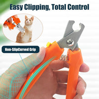 Dog Nail Trimmers #767C, Large and Small Breed Pet Nail Clippers – Essentials for Dogs - Orange-2pcs - image 4