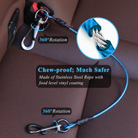 VIVAGLORY Dog Seatbelt Tuffbelt Dog Car Harness, XS - 16 Inch / Blue - image 2