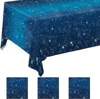 Gatherfun Football Party Decorations Disposable Tablecloth Plastic - Space