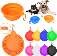 PROLOSO 9 Pcs Collapsible Dog Bowl Foldable Expandable Silicone Cup - image 2
