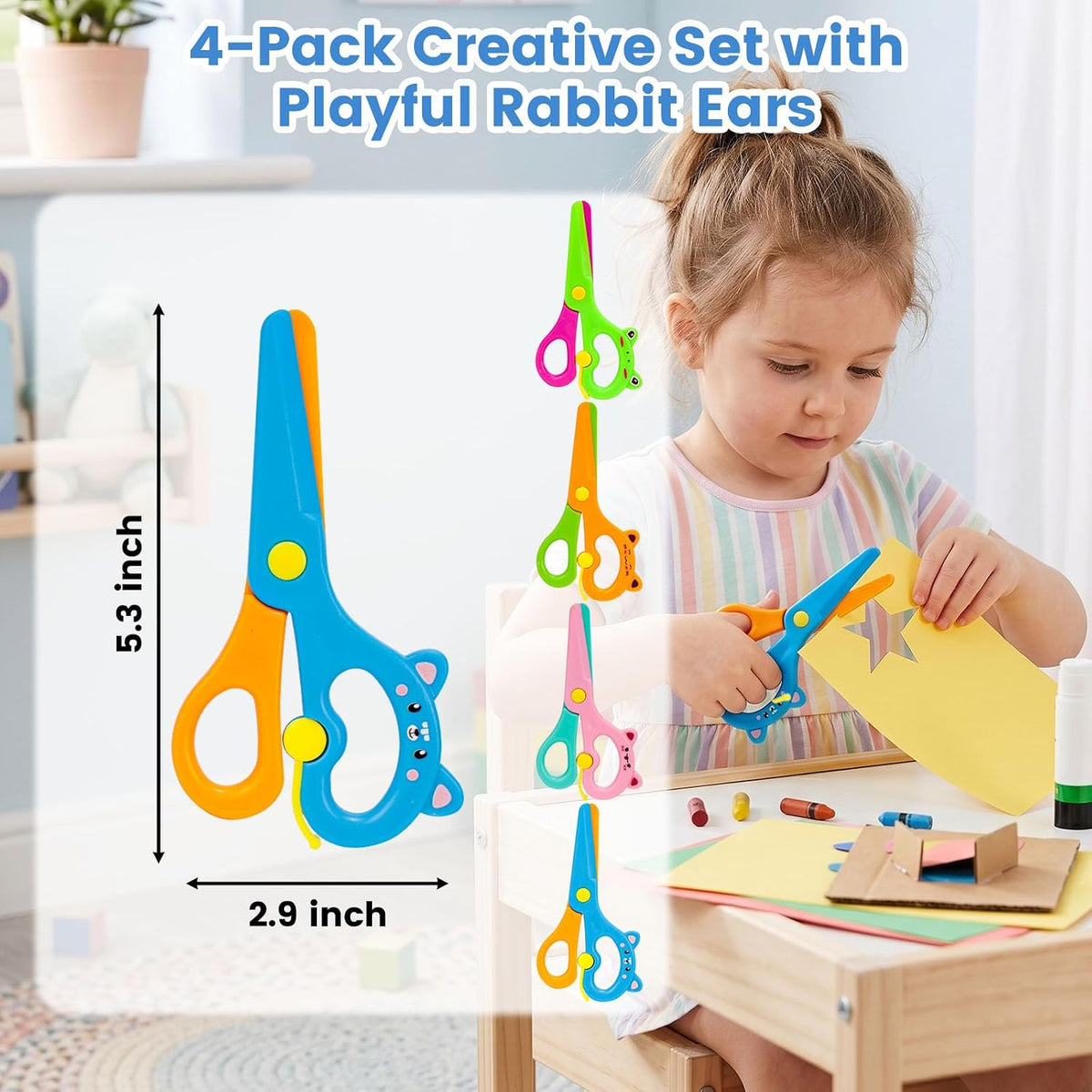 LovesTown 4PCS Toddler Safety Scissors - image 2