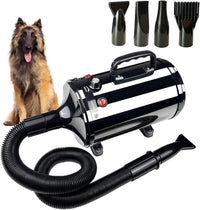 Dog Dryer High Velocity Professional Pet Grooming Dryer – Essentials for Dogs - Black