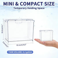 MoonOrange Mini Betta Fish Tank Kit with LED Light Base - Mini Tank 02 X2 - image 2
