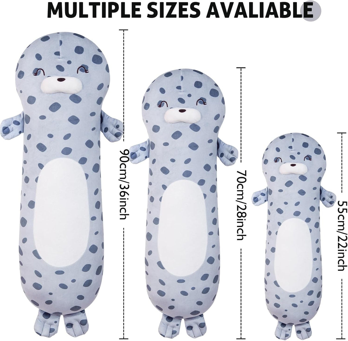 Dalmao 36" Cat Stuffed Animal - Seal / 22 inch - image 3
