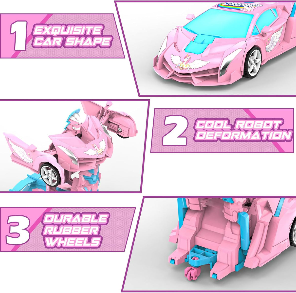 BLUEJAY Transform RC Cars for Boys 3-12 - Pink - image 4