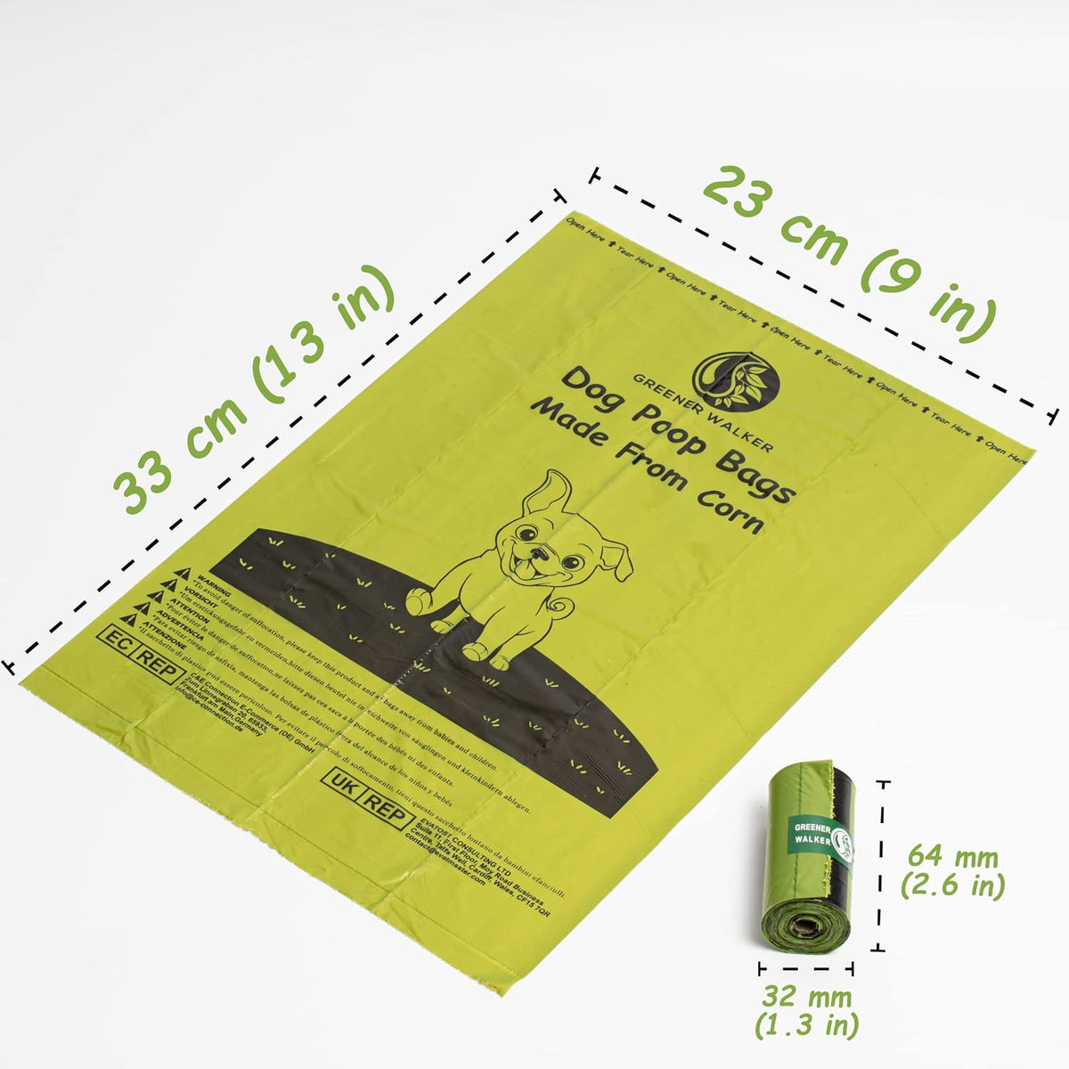 Greener Walker Poop Bags for Dog Waste-540 Bags - Brown / 1 Count (Pack of 540) - image 3