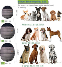 Camping Dog Sleeping Bag, Waterproof Warm Pet Bed Cave, Packable Washable Dog Bed Mat with Compression Bag