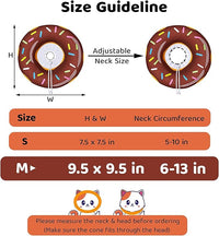 Amakunft Adjustable Cat Cone Collar Soft, Cat Recovery Collar, Cone for Cat After Surgery, Cat Neck Cone, Elizabethan Collar for Cat and Kitten (Donut M (Neck:6"-13"))