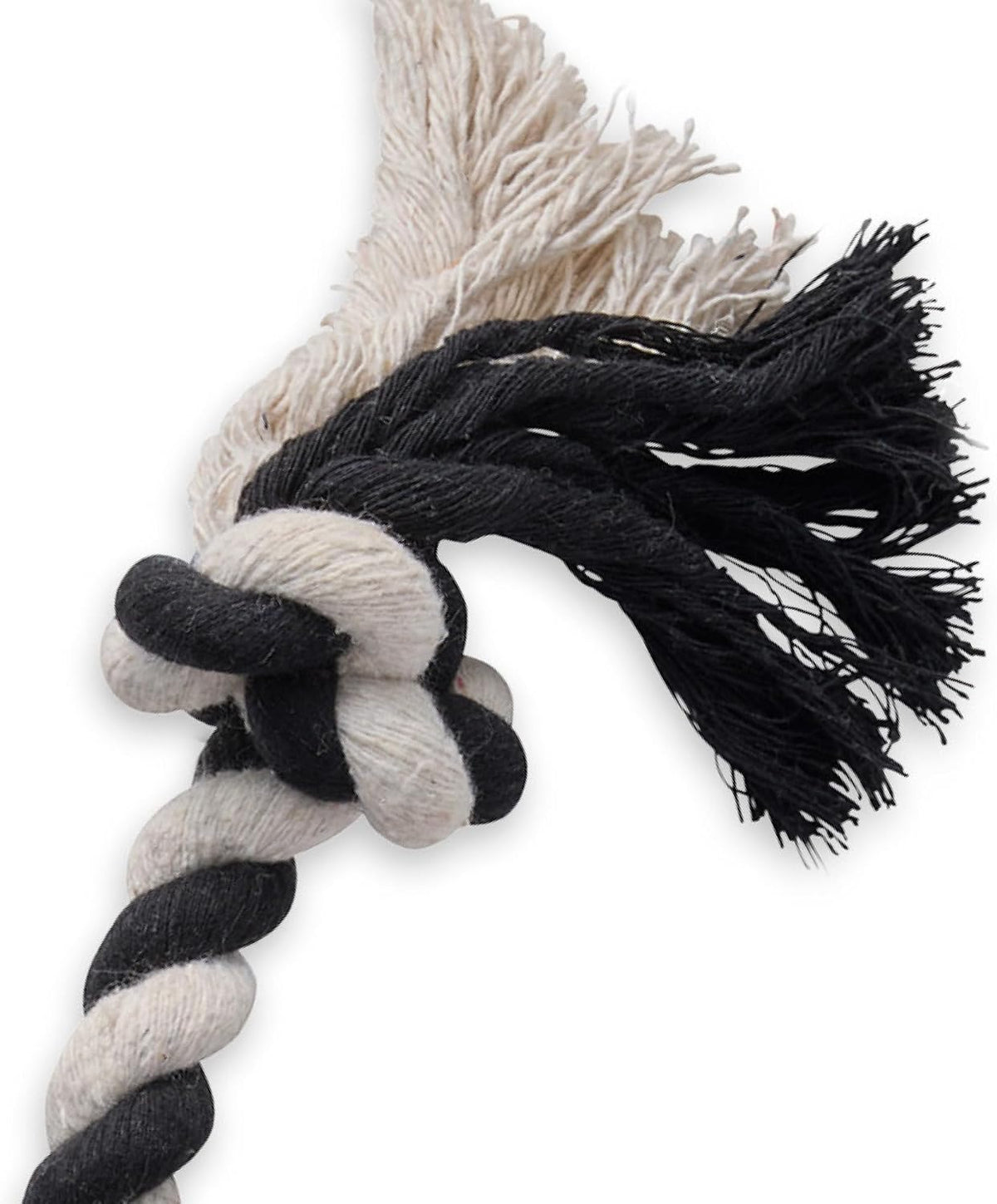 Pet Passion Natural Rubber Tire and Organic Cotton Rope Pull and Chew - Black / Large - image 4