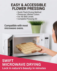 Microwave Flower Press Kit - 9 inch Flower Press Kit - image 4