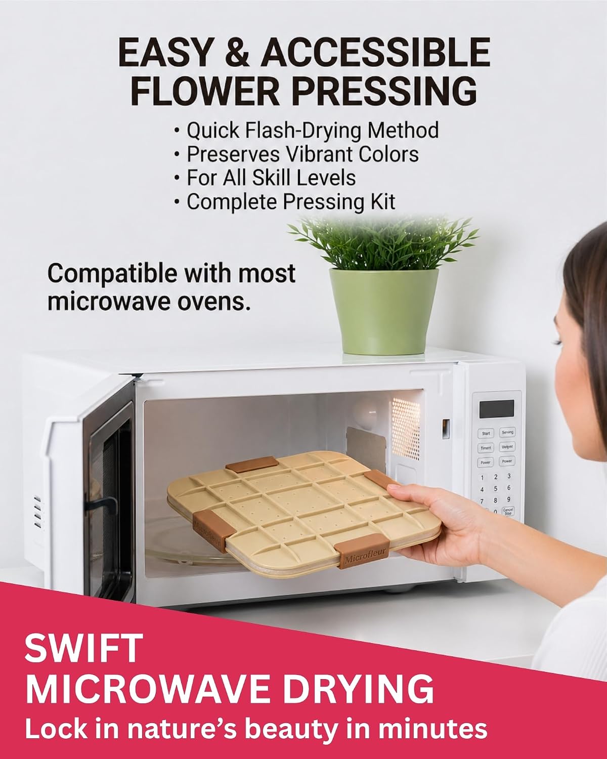 Microwave Flower Press Kit - 9 inch Flower Press Kit - image 4