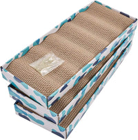 PEEKAB Cat Scratcher Cardboard Wide Scratching Board Reversible - M