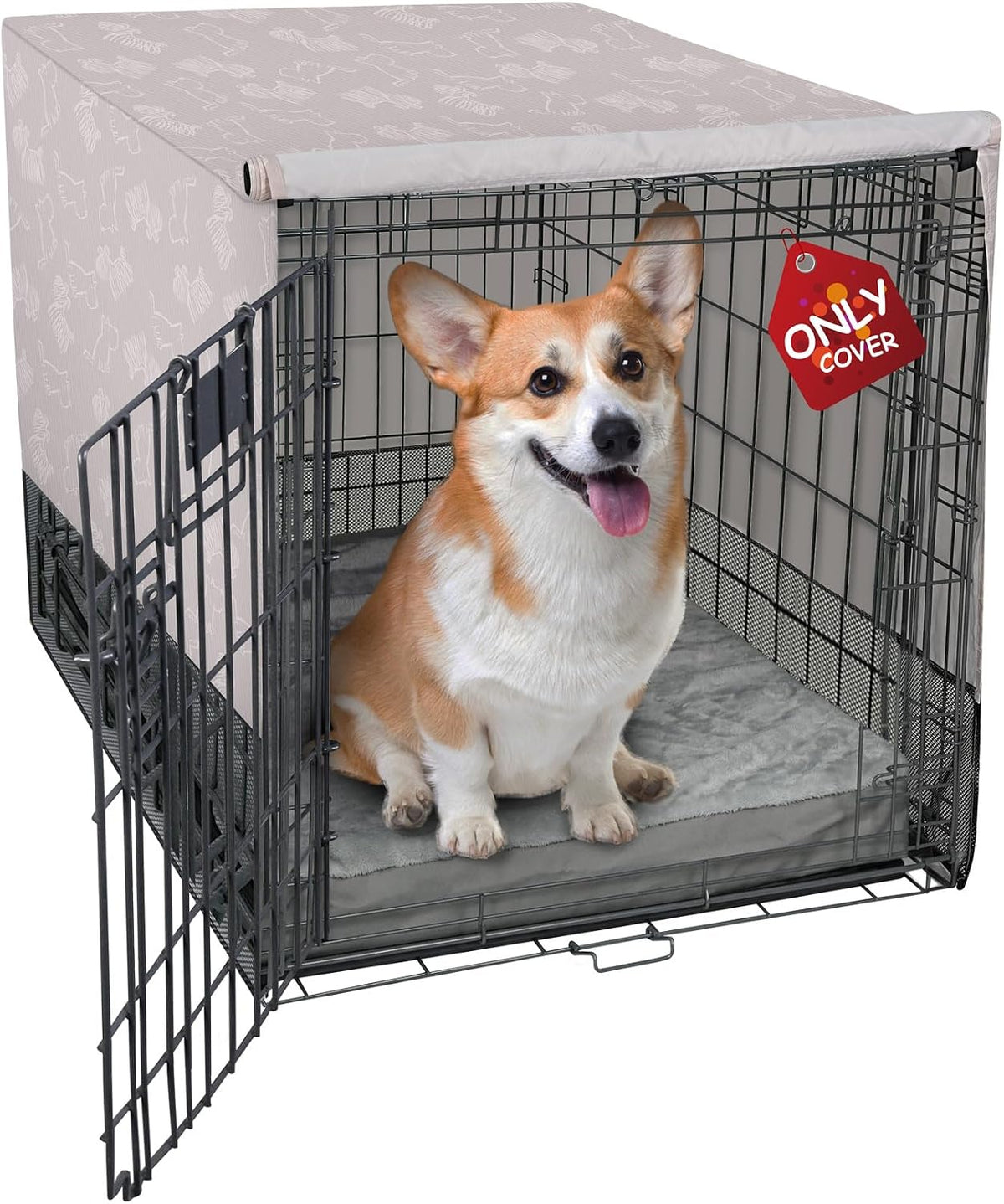 Explore Land Breathable Dog Crate Cover - 30"L x 19"W x 21"H / Dog Print