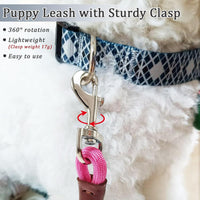 WYuZe 5ft Puppy Leash for Small Dogs Cats - Pink / 5 FT (3~18 lbs) - image 3