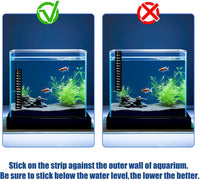 AQUANEAT 6 PCS Aquarium Thermometer Strips - 5.13" x 0.71" - image 4