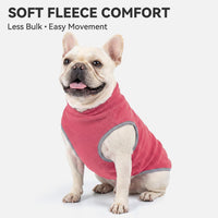 2 Pack Fleece Dog Sweater Pullover Lightweight Reflective Jacket – Essentials for Dogs - Pink & Fuschia / Small - image 2