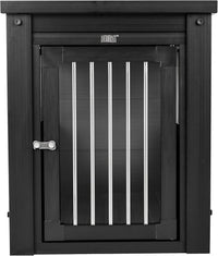 New Age Pet ECOFLEX Large Furniture Style Dog Crate & End Table - Black / 29.5"L x 21.1"W x 25.2"H