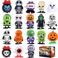 Max Fun Halloween wind up toys 18 pack, assorted vampire, pumpkin, skull, mummy and ghost toys