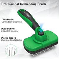 Dipoo Self Cleaning Shedding Brush - Green - image 2