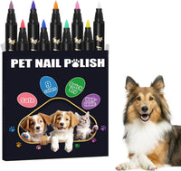 9 Colors Dog Nail Polish Pens Quick Dry, Dog Safe Nail Polish - 9 Pcs