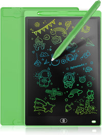 [2 Pack] Genialba LCD Writing Tablet 10-Inch Colorful Doodle Board - Green / 8.5 Inch / 1