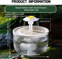 MANON ROSA Bird Bath for Parakeets - White Large - image 2