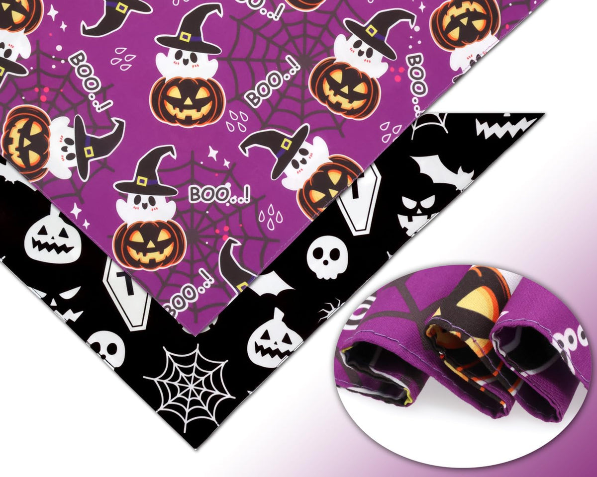 Halloween Dog Bandanas, Pumpkin and Cute Ghost Pet Scarf - Dog Bandanas Halloween Ghost - image 3