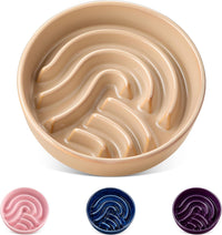 vancasso Slow Feeder Dog Bowl - Brown / 0.6 Cups