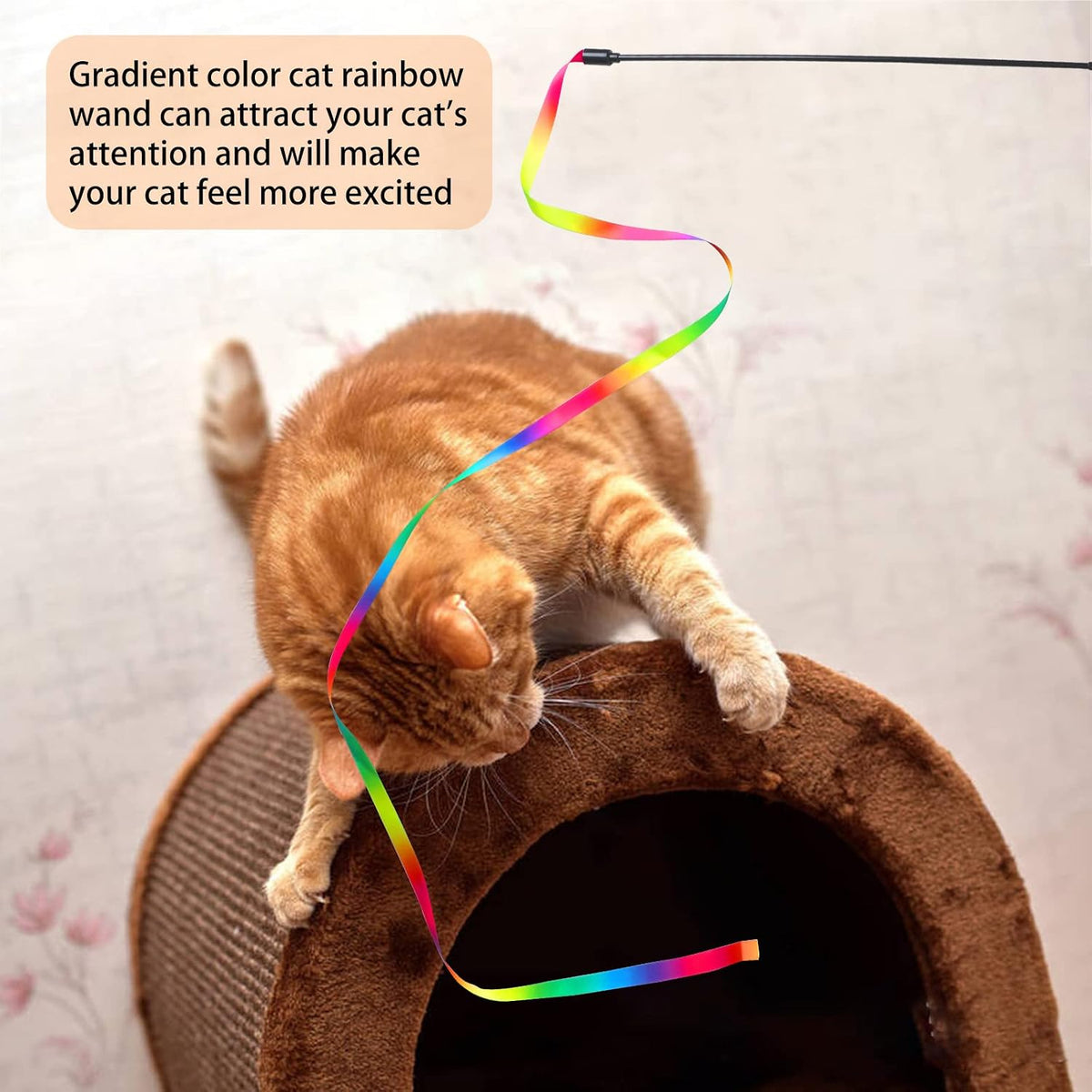Cat Wand Toys Interactive Kitten Toys for Indoor Cats-2Pcs – Essentials for Cats - 2 PCS - image 3
