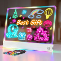 16" Rechargeable LED Drawing Board for Kids, 7 Colors - White1 / 1PACK
