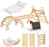 BlueWood Pikler Triangle Set with Cushion - Natural / with Cushion