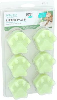 Citrus Magic Pet Odor Control Paws for Litter Boxes - Outdoor Fresh / 6 Count (Pack of 2) - image 2