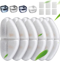 7L/1.8Gal Dog Water Fountain for Large Dog - 6 Filters +6 Sponges
