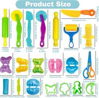 Unleash Creativity with 6 Unique Dino Molds Dough Toys Dough - 23pcs+Dinosaur - image 2